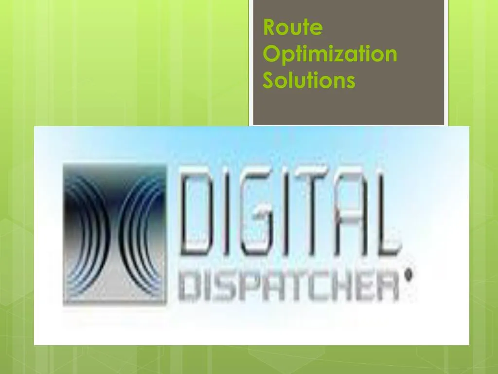 route optimization solutions