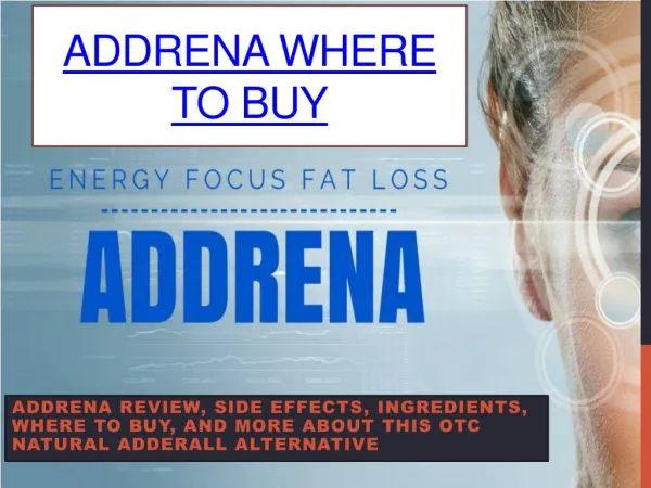 Addrena Side Effects