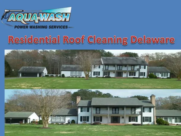 Residential roof cleaning delaware