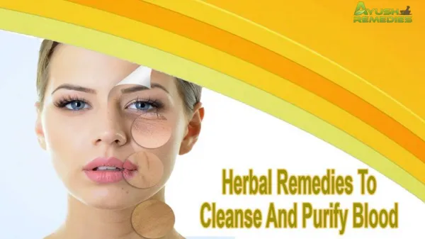 Herbal Remedies To Cleanse And Purify Blood In An Effective Manner