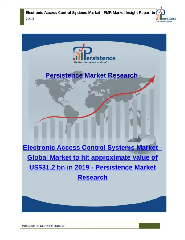 Electronic Access Control Systems Market - PMR Market Insight Report to 2019