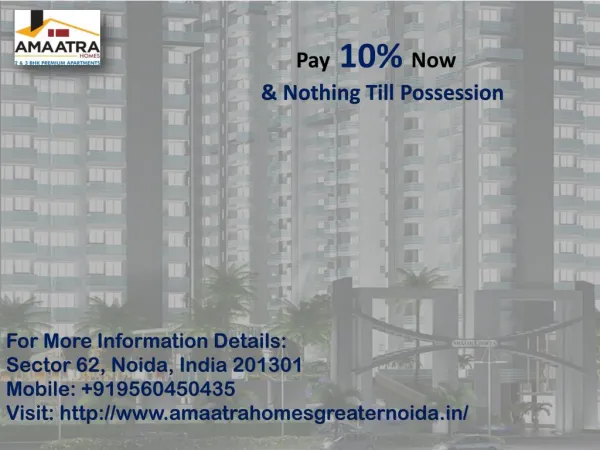 Now Book your own homes in Amaatra Homes pay only 10% Call us 91 9560450435