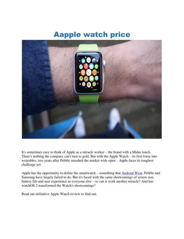 apple watch price