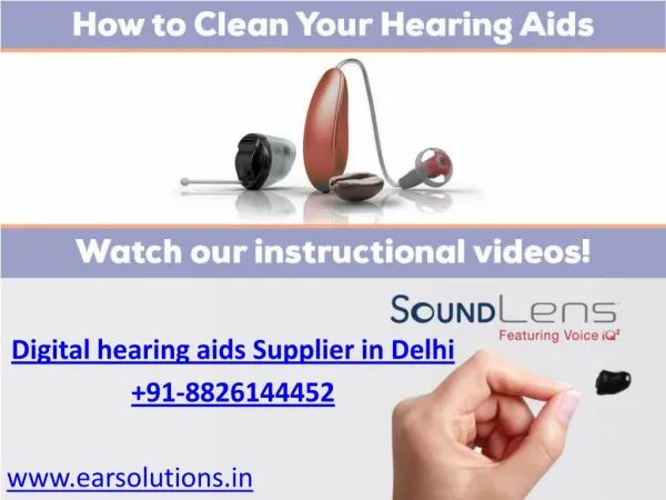 Get affordable hearing aids in Delhi Call EAR Solutions