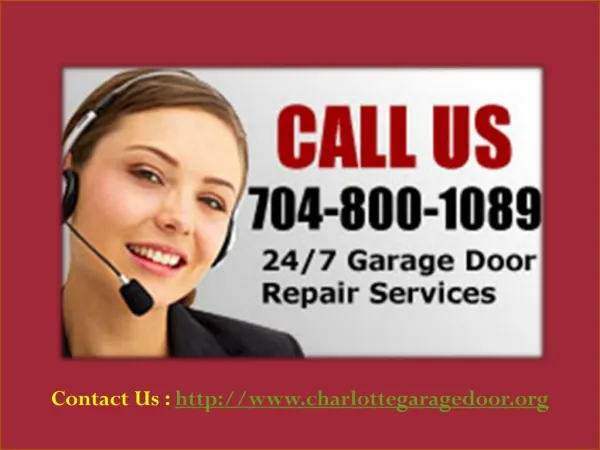 Garage Door Repair Charlotte NC - 704-800-1089