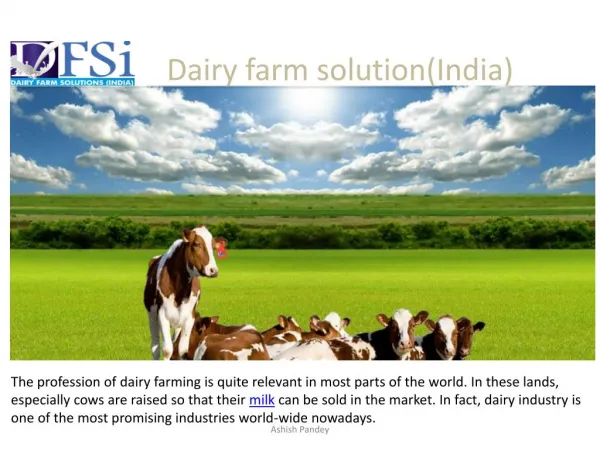 Dairy Planner in India
