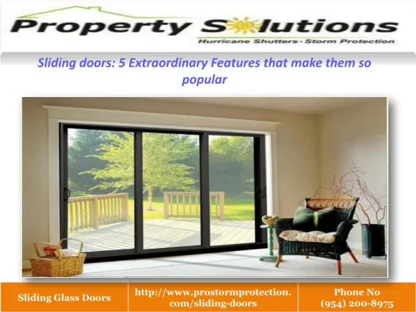 5 Extra ordinary Features of Sliding doors