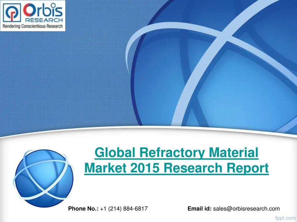 global refractory material market 2015 research report
