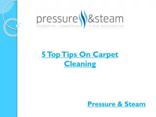 5 Top Tips On Carpet Cleaning