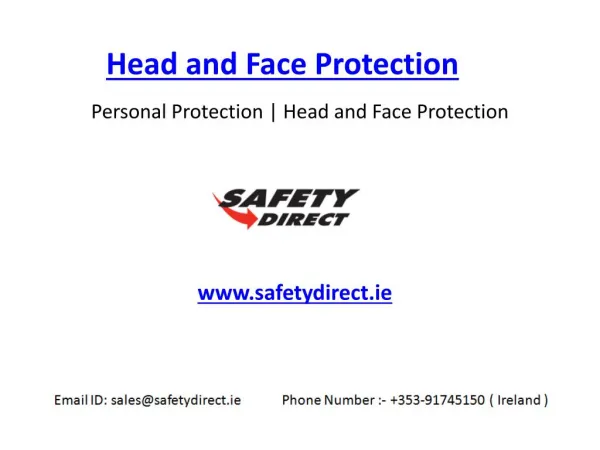 Head and Face protection in Ireland at SafetyDirect.ie