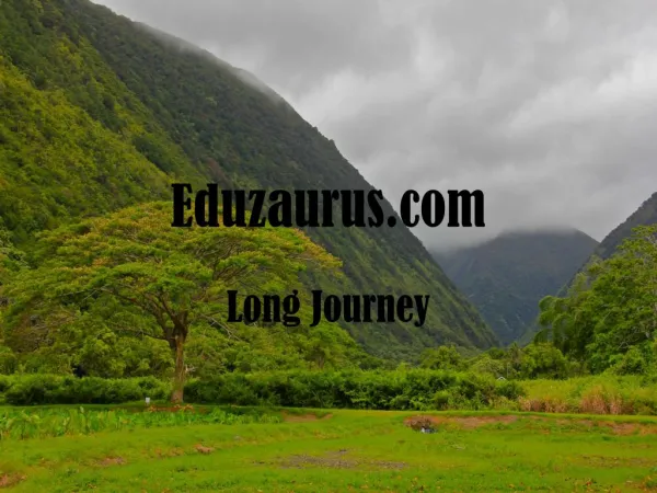 Eduzaurus.com Long Journey