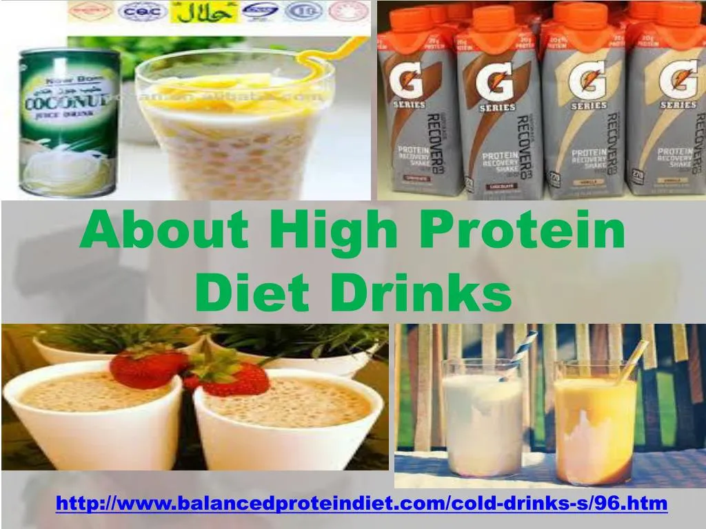 about high protein diet drinks