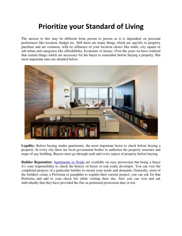 Ajnara Developers Review Prioritize your Standard of Living