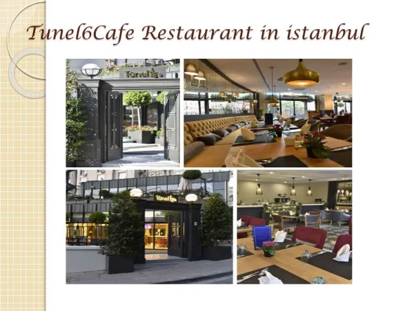Tunel6Cafe Restaurant in istanbul