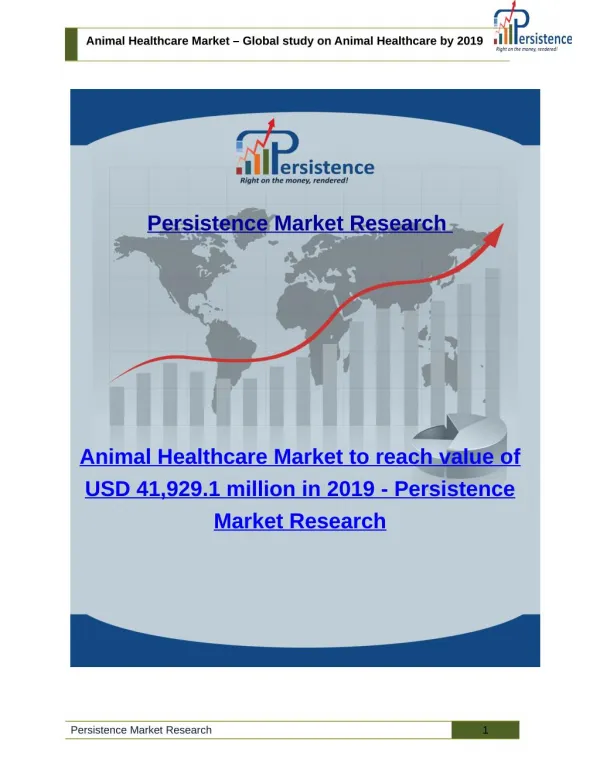 Animal Healthcare Market - Share, Trends, Analysis and Size to 2019