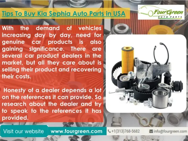 Save Yourself from Buying Fake Kia Auto Parts Online