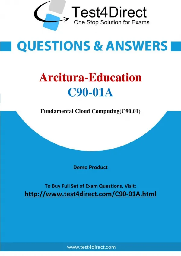 Arcitura Education C90-01A Exam Questions