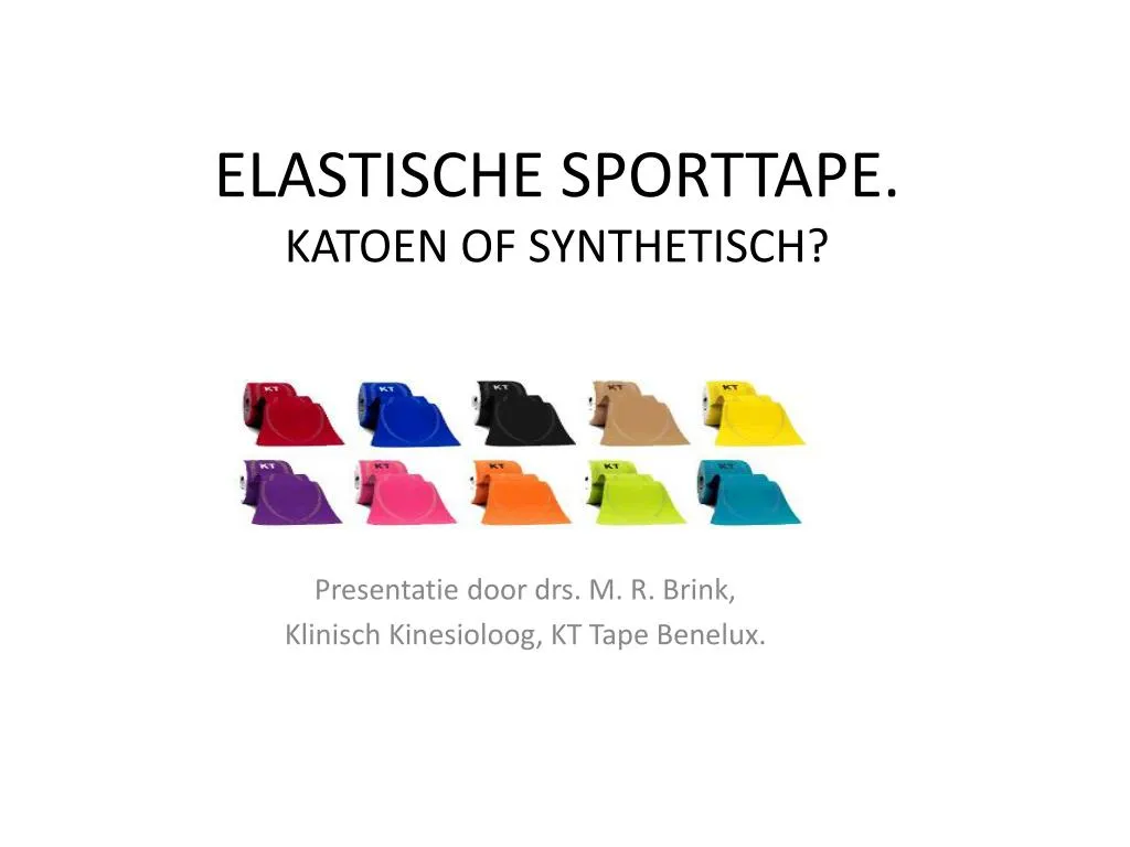 elastische sporttape katoen of synthetisch