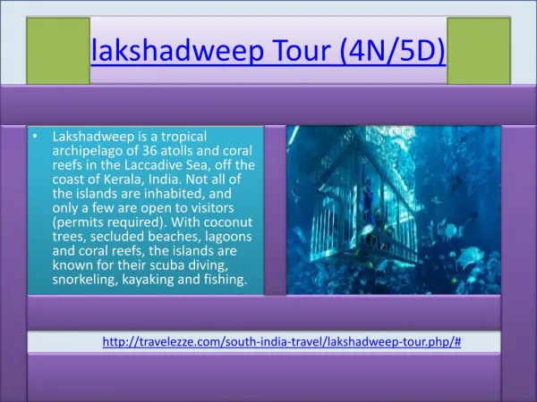 lakshadweep Tour (4N/5D)