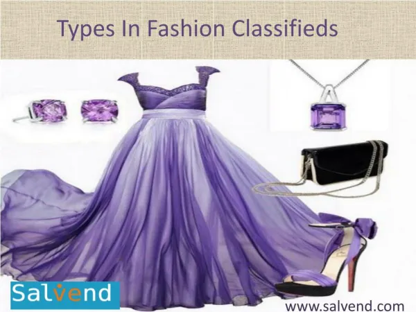 Types In Fashion Classifieds