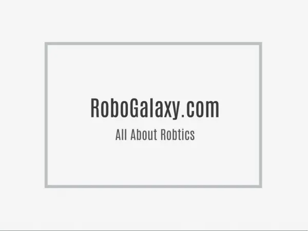 Online Robotics Courses : Online Robot Education | Learning Robotics Online