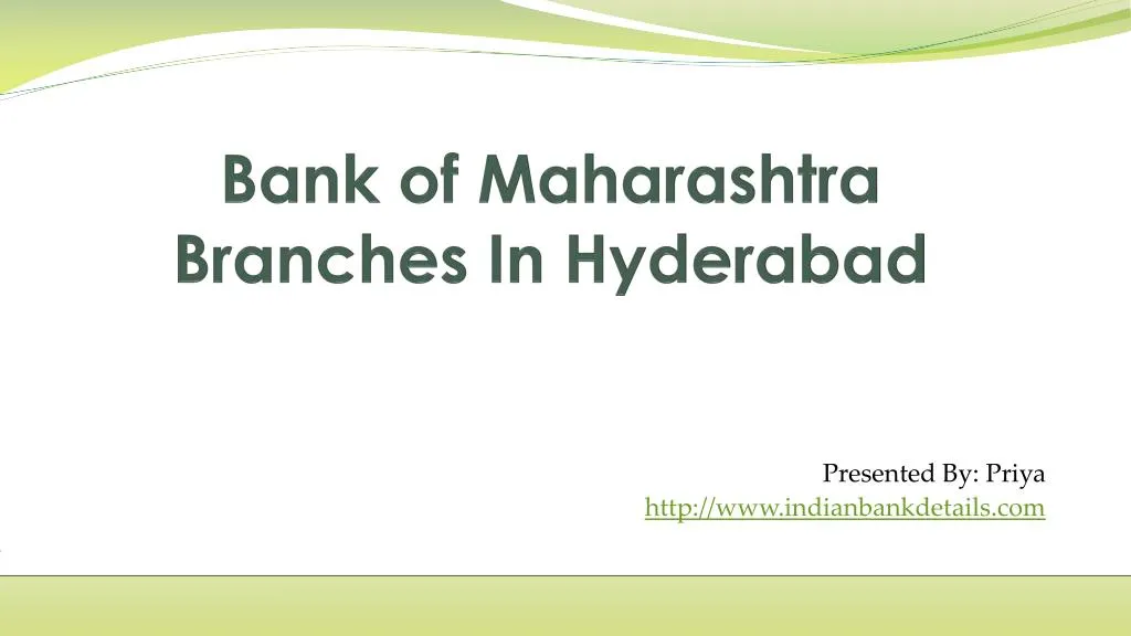 bank of maharashtra branches in hyderabad