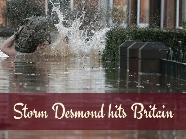 Storm Desmond hits Britain