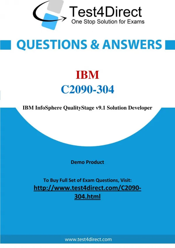 IBM C2090-304 Test Questions