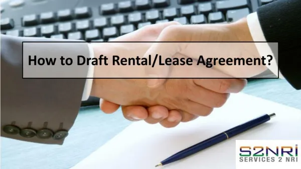 How to Draft Rental/Lease Agreement?
