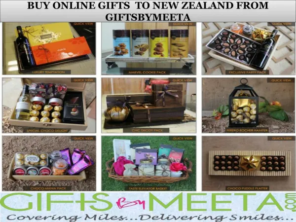 Send Gifts to New Zealand Online at GiftsbyMeeta