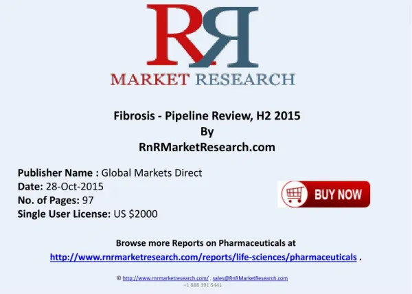 Fibrosis Pipeline Review H2 2015