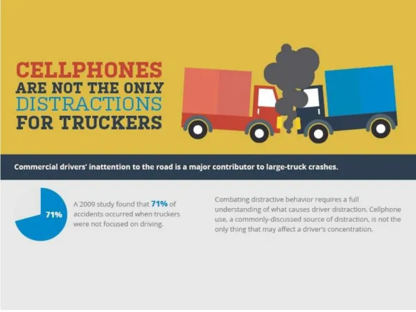 Cellphones are not the only distractions for truckers