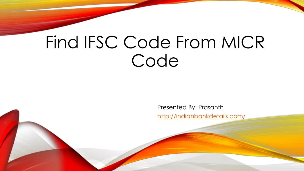 find ifsc code from micr code