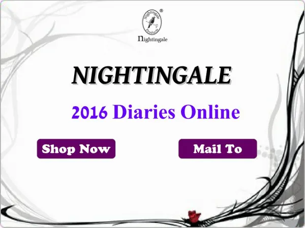 Exclusive Product Ranges at Nightingale For 2016 Diary