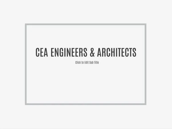 CEA ENGINEERS & ARCHITECTS