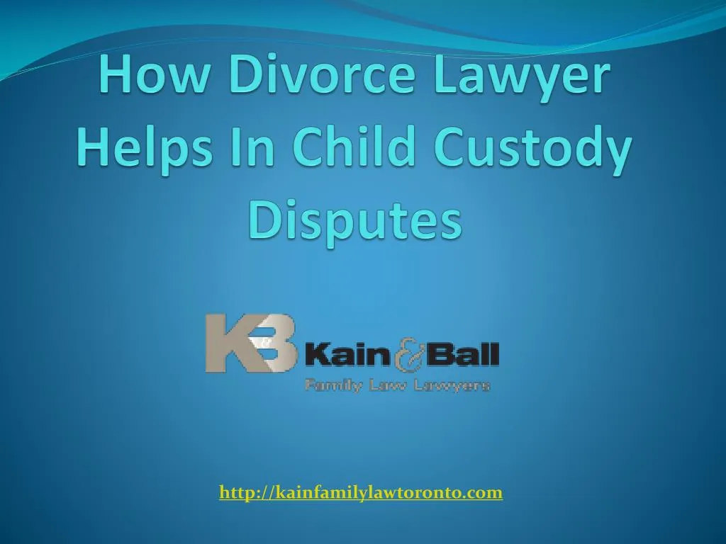 how divorce lawyer helps in child custody disputes