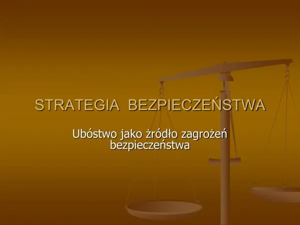 strategia bezpiecze stwa