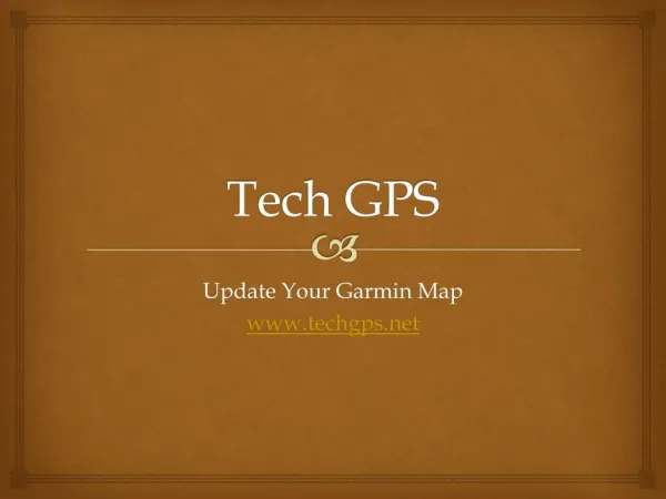 Tech GPS Provide Grarmin GPS map Update