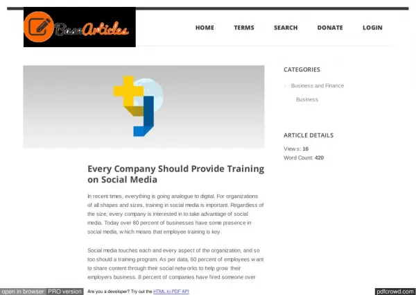 Every Company Should Provide Training on Social Media