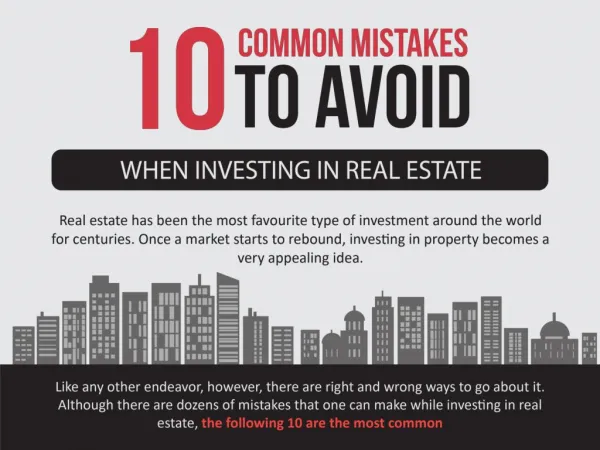 10 Common Mistakes To Avoid When Investing In Real Estate – KW Memorial