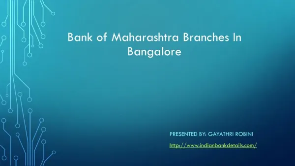 Bank of maharashtra branches bangalore Rural