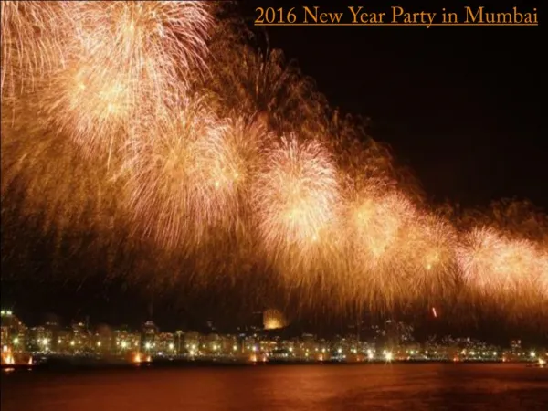 2016 New Year Parties in Mumbai