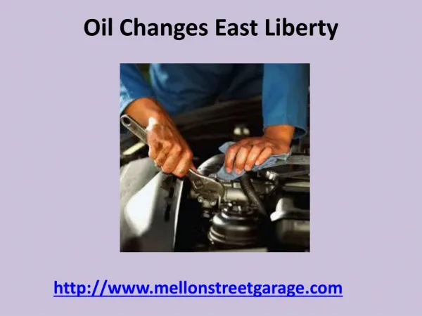 Oil Changes East Liberty