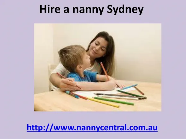 Hire a nanny Sydney Nanny Share