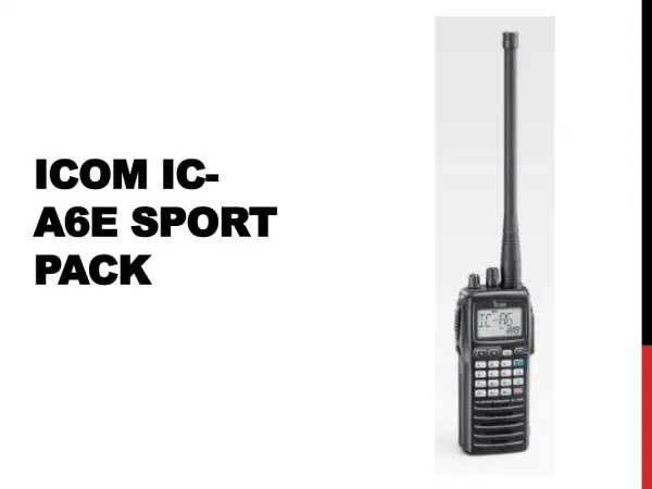 Icom IC-A6E Sport Pack