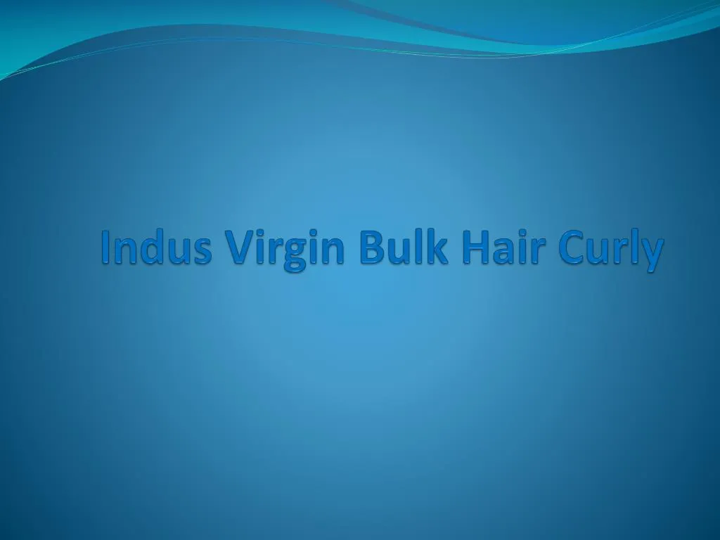 indus virgin bulk hair curly