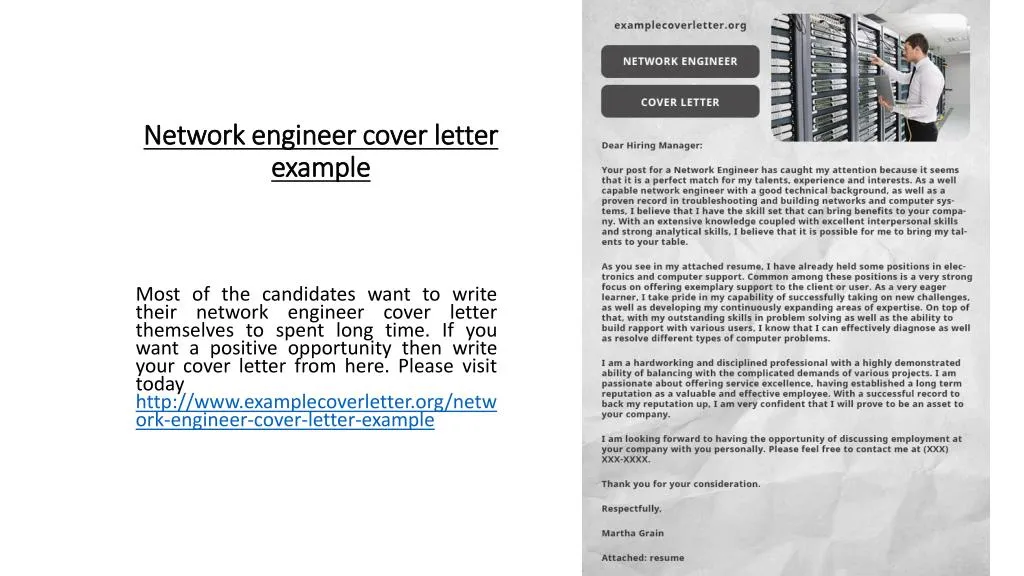 network engineer cover letter example