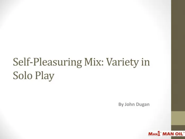 Self-Pleasuring Mix: Variety in Solo Play