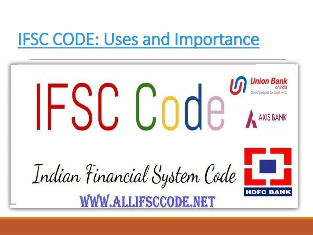 ifsc code uses and importance