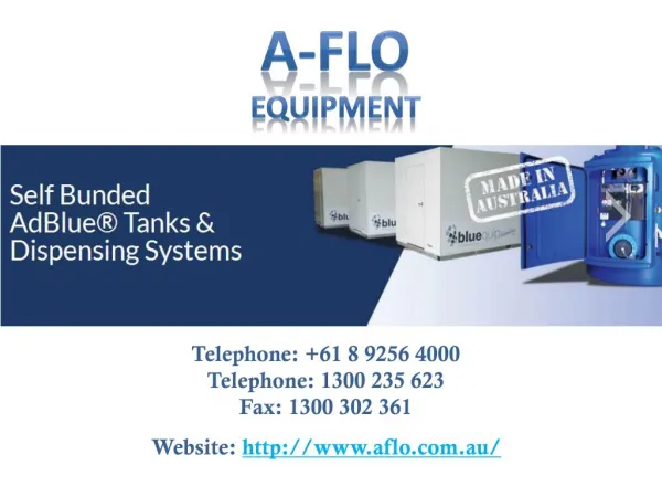 Lubrication Equipment with A-FLO